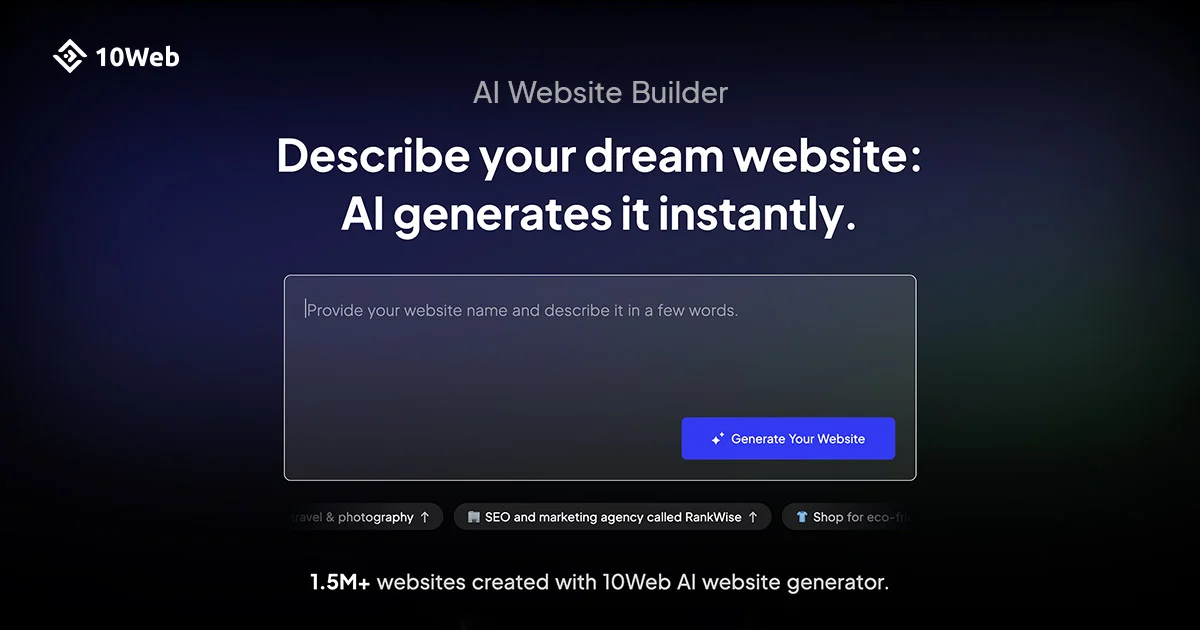 10Web — promotional image published by 10web.io